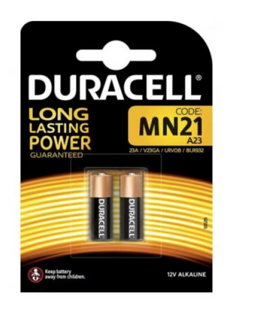 Специална алкална батерия 23A от DURACELL, за еднократна употреба, с дълъг живот при интезивна употреба. Подходяща за играчки, електронни игри, калкулатори, дистанционни управления за автомобили и други електронни устройства. Блистер 2бр.