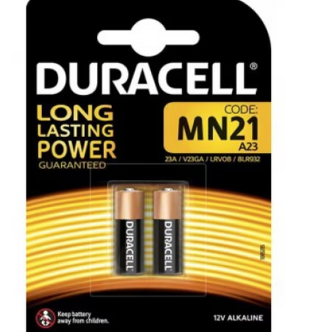 Специална алкална батерия 23A от DURACELL, за еднократна употреба, с дълъг живот при интезивна употреба. Подходяща за играчки, електронни игри, калкулатори, дистанционни управления за автомобили и други електронни устройства. Блистер 2бр.