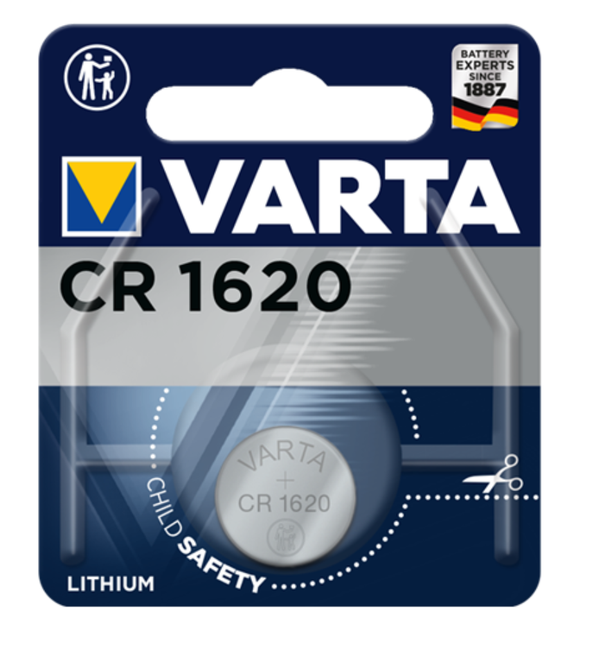 Литиева батерия CR1620 Varta CR 1620 - 3V за часовници, ел. ключове за автомобилни дистанционни