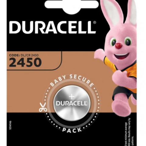 Литиева батерия Duracell CR 2450 3V