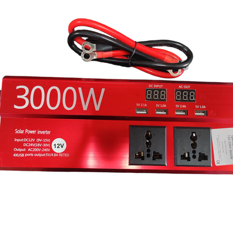 Преобразувател за ток  12V-220V 3000W