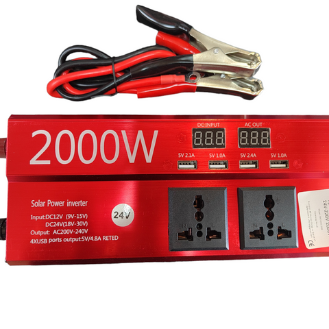 Преобразувател за ток  24V-220V 2000W