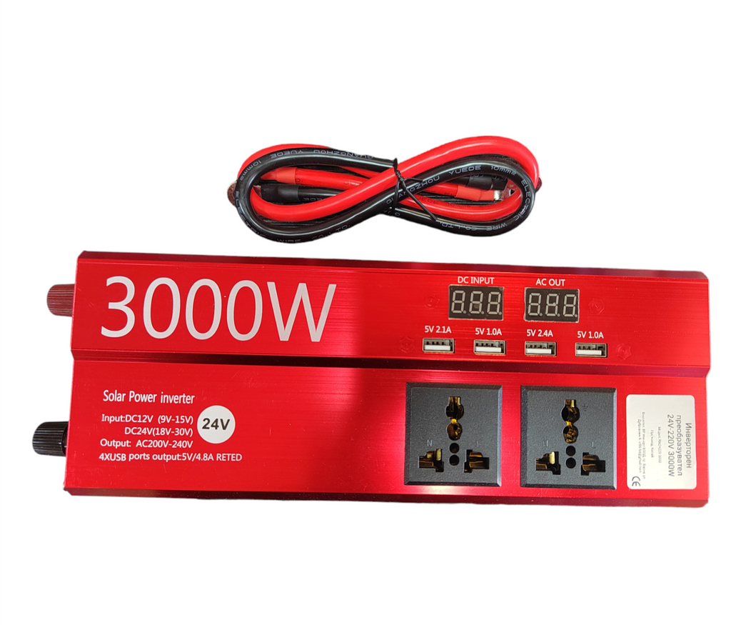 Преобразувател за ток  24V-220V 3000W