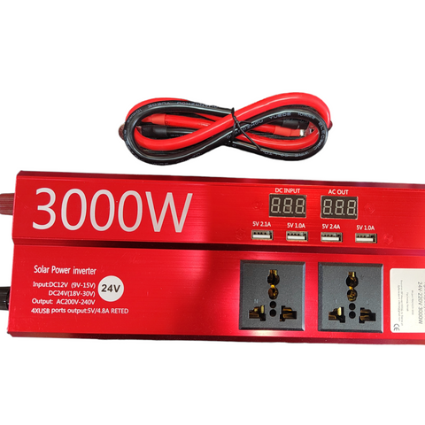 Преобразувател за ток  24V-220V 3000W