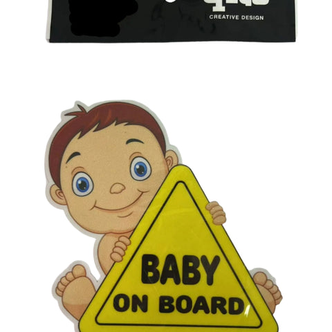 Стикер / ЛЕПЕНКА СВЕТЛООТРАЗИТЕЛНА UV - BABY ON BOARD