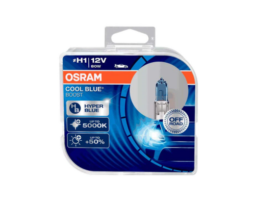 Комплект 2 броя халогенни крушки Osram H1 Cool Blue Boost 12V, 80W, P14.5s, 700lm